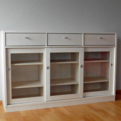 Sideboard weiß lasiert