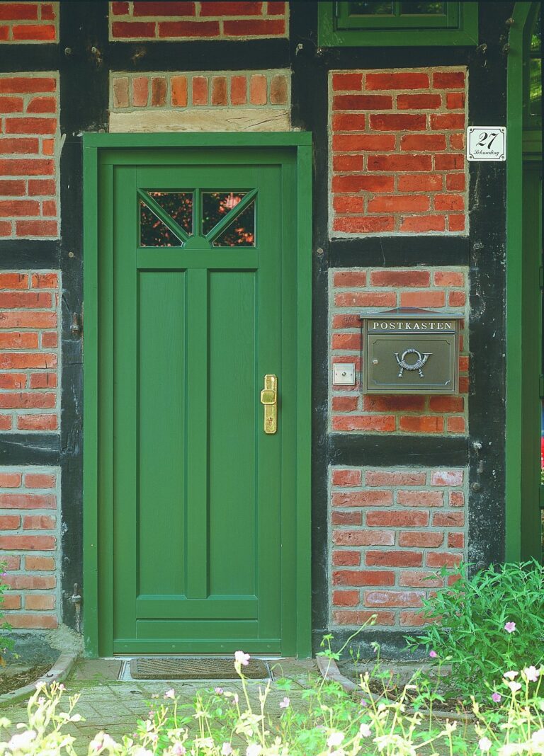 grüne Haustür