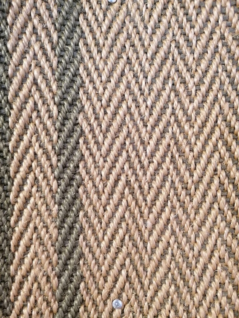 Muster Sisalboden in Fischgrat-Optik