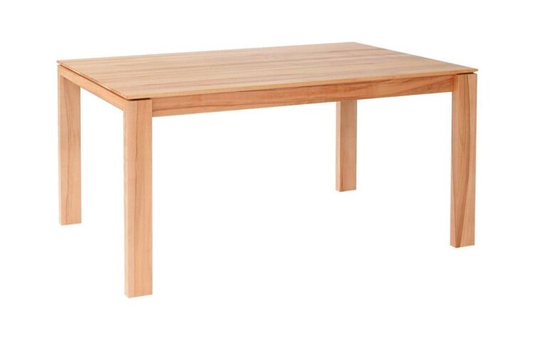 Tisch aus hellem Holz