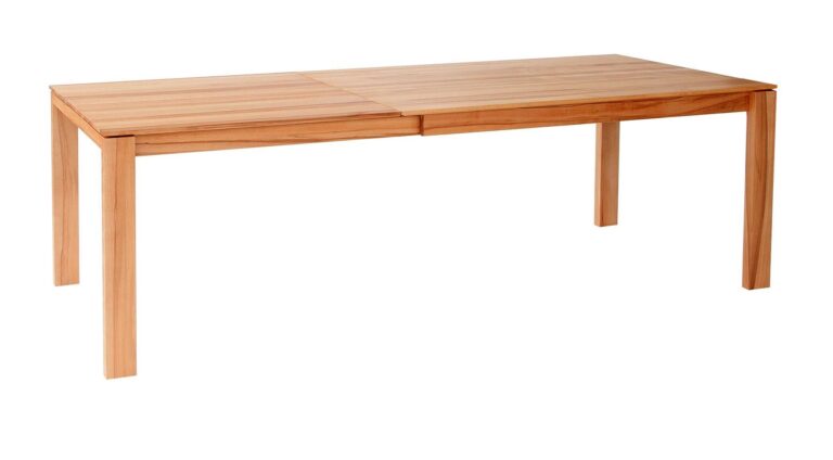 ausgezogener Holztisch