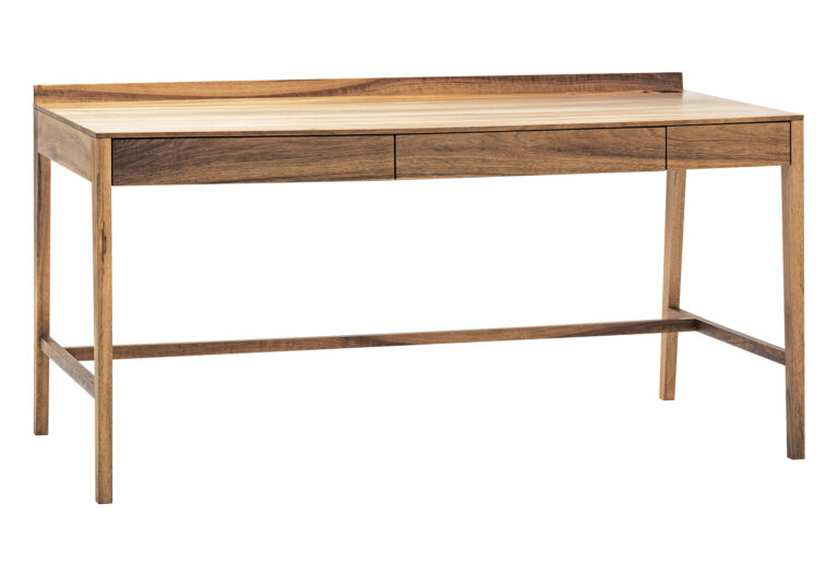 eleganter Schreibtisch aus dunklem Holz
